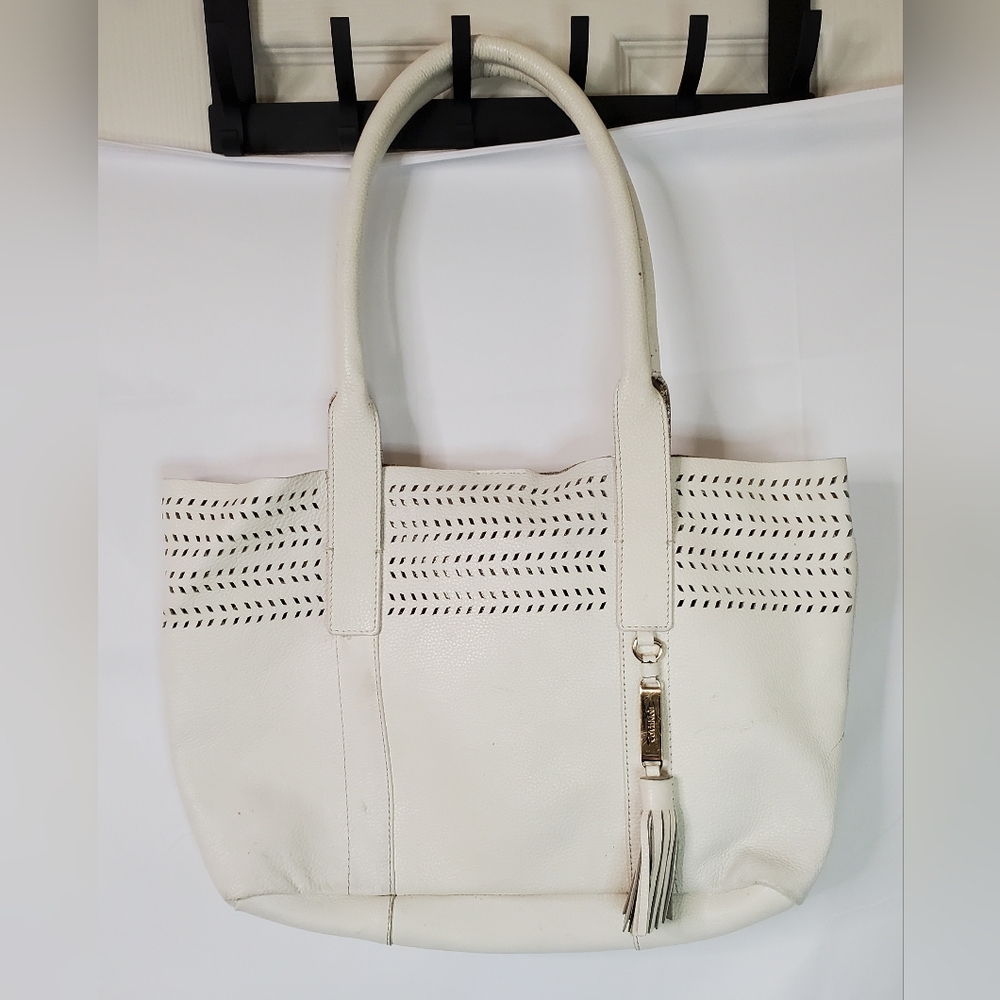 Calvin Klein Collection White Tote Bag